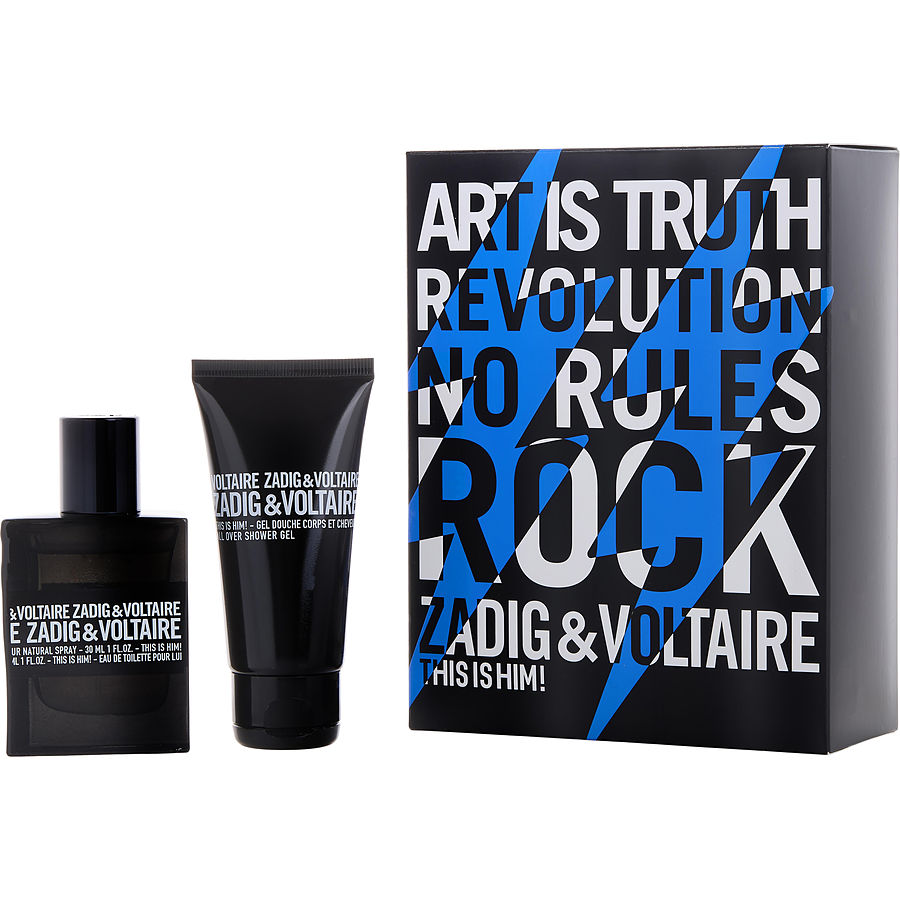 This is Him by Zadig & Voltaire for Men. Gift Set (Eau De Toilette Spray 1 oz + Shower Gel 1.7 oz)