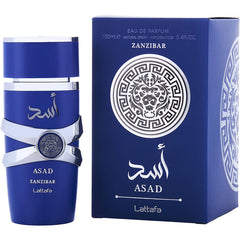 Lattafa Asad Zanzibar by Lattafa for Men. Eau De Parfum Spray 3.4 oz | Perfumepur.com