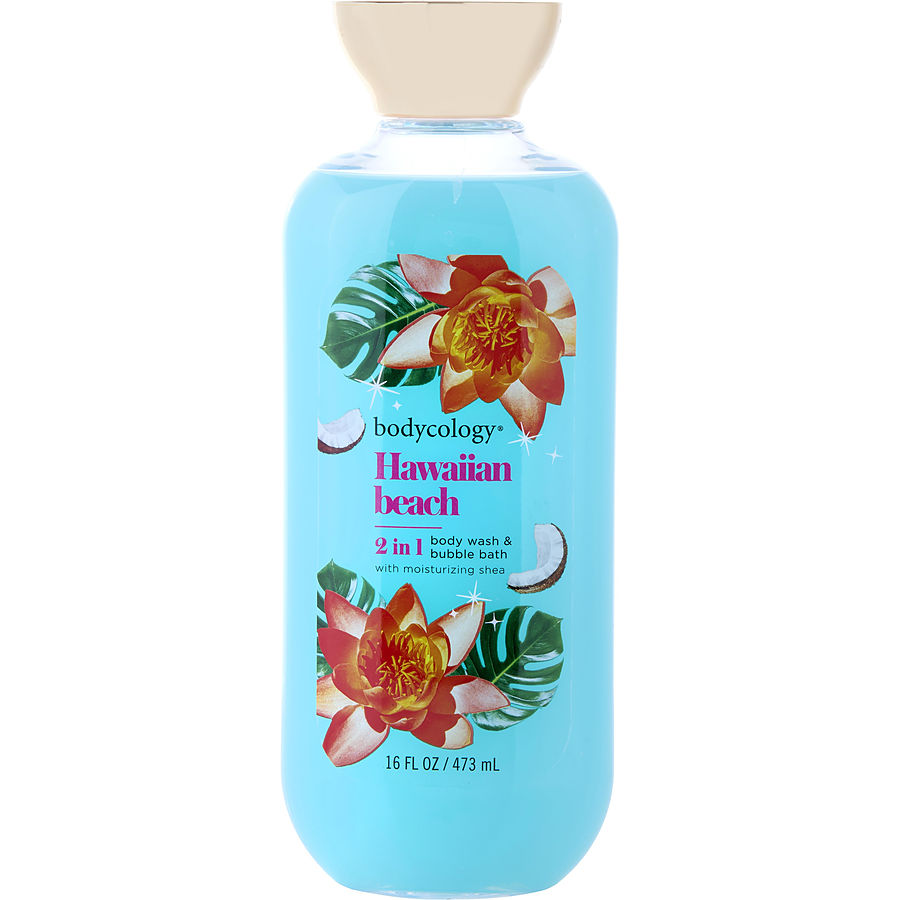 Bodycology Hawaiian Beach by Bodycology for Women. Body Wash 16 oz