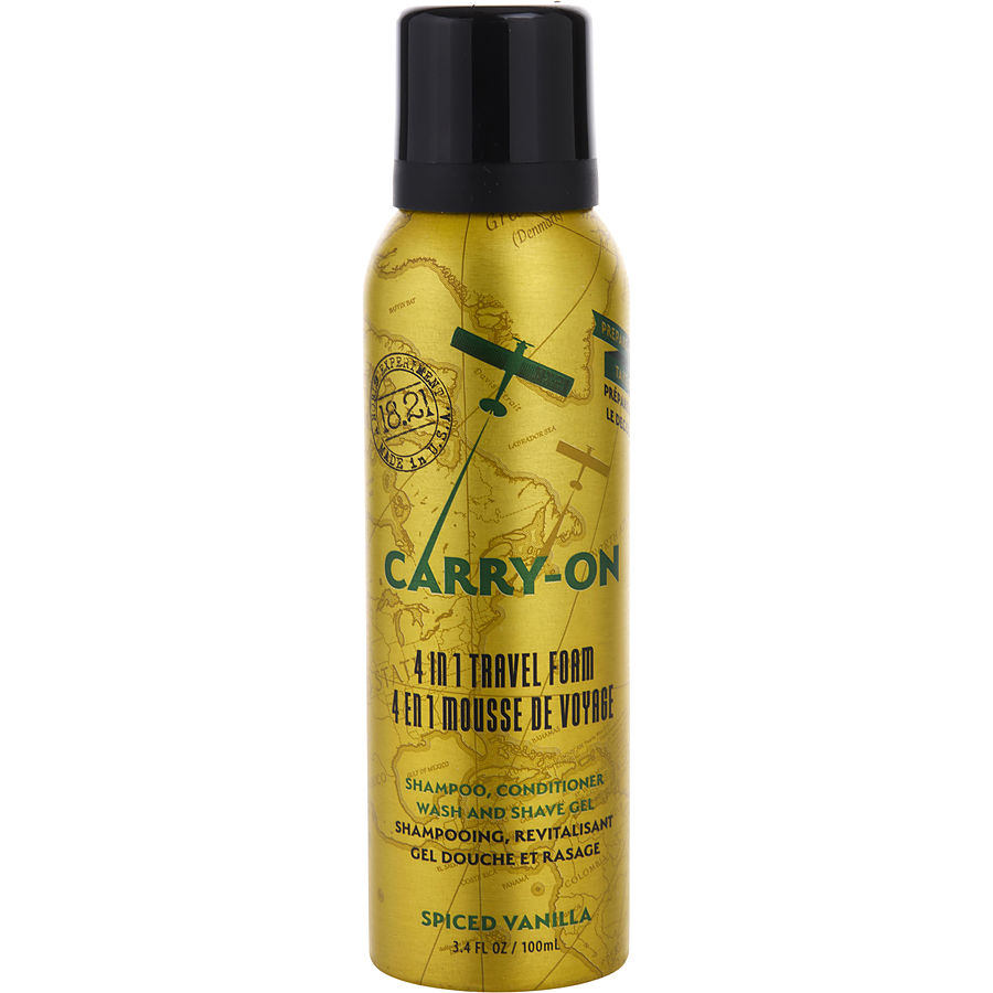 Carry-On 4 In 1 Travel Foam Spiced Vanilla 3.4 oz
