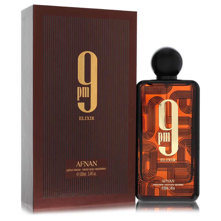 Afnan 9Pm Elixir Intense by Afnan for Unisex. Parfum Intense Spray (Unisex Unboxed) 3.4 oz | Perfumepur.com