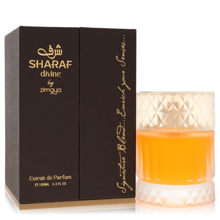 Afnan Zimaya Sharaf Divine by Afnan for Unisex. Extrait De Parfum Spray (Unisex) 3.4 oz | Perfumepur.com