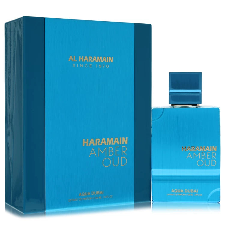 Al Haramain Al Haramain Amber Oud Aqua Dubai by Al Haramain Extrait De Parfum Spray for men 3.33 oz (98ml)