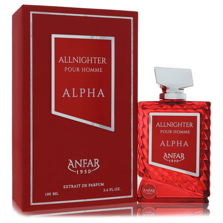 Anfar Anfar All Nighter Alpha by Anfar Extrait De Parfum Spray for men 3.4 oz (100ml)