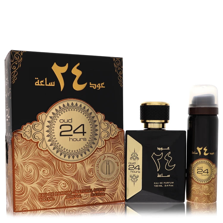 Ard Al Zaafaran Oud 24 Hours by Al Zaafaran for Unisex. Eau De Parfum Spray + 1.7oz Perfumed Spray (Unisex) 3.4 oz | Perfumepur.com