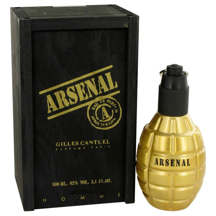Arsenal Gold by Gilles Cantuel for Men. Eau De Parfum Spray 3.4 oz | Perfumepur.com