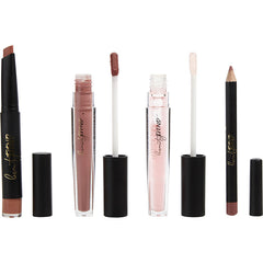 Beauty Fiend Jessica Simpson By Jessica Simpson for Women. 4 Piece Nude Lip Kit Contains Nude Lipstick 0.04 oz + Nude Lip Liner 0.03 oz + Nude Liquid Lip 0.07 oz + Nourishing Lip Topper 0.07 oz | Perfumepur.com