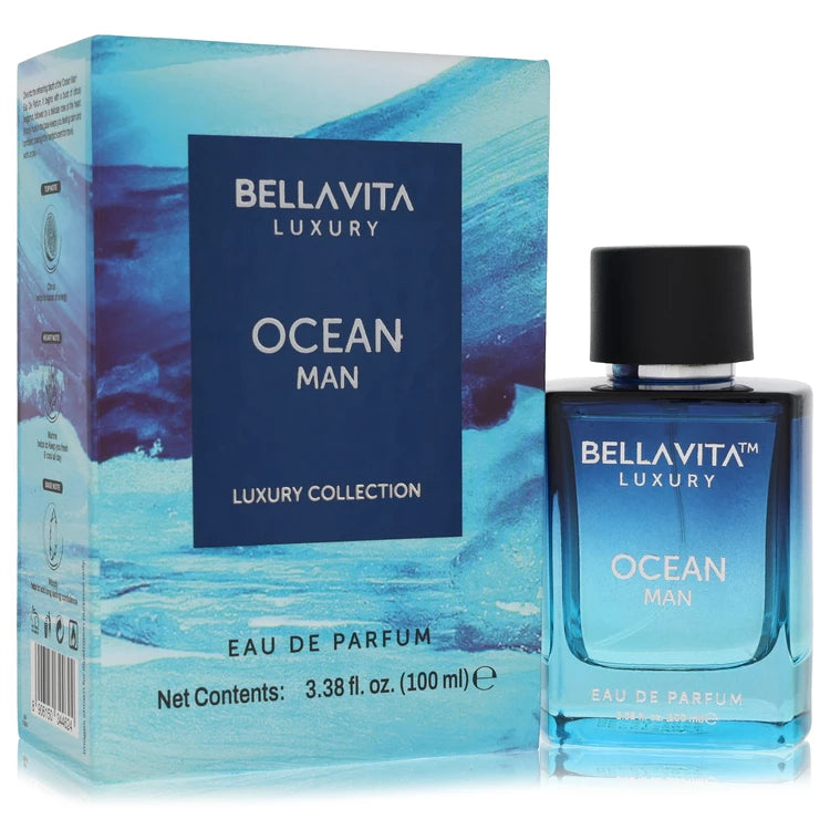 Bellavita Luxury Ocean by Bellavita for Men. Eau De Parfum Spray (Unboxed) 3.38 oz | Perfumepur.com