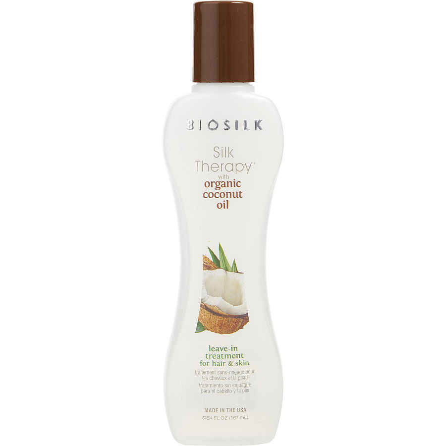 Biosilk By Biosilk for Unisex. Silk Therapy With Organic Coconut Oil Leave In Treatment 5.6 oz | Perfumepur.com