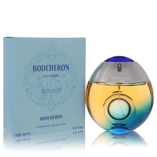 Boucheron Eau Legere by Boucheron for Women. Eau De Toilette Spray (Blue Bottle, Bergamote, Genet, Narcisse, Musc) 3.3 oz | Perfumepur.com