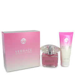 Bright Crystal by Versace for Women. Gift Set (3 oz Eau De Toilette Spray + 3.4 oz Body Lotion) | Perfumepur.com
