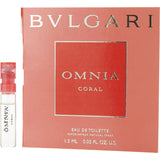 Bvlgari Omnia Coral By Bvlgari for Women. Eau De Toilette Spray Vial On Card | Perfumepur.com