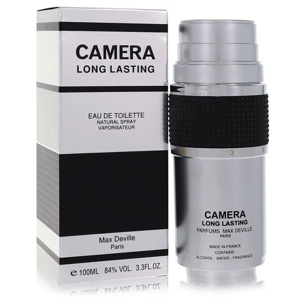 Camera Long Lasting by Max Deville for Men. Eau De Toilette Spray 3.4 oz | 