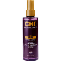 Chi By Chi for Unisex. Deep Brilliance Olive & Monoi Shine Serum Lightweight Leave-In Treatment 6 oz | Perfumepur.com