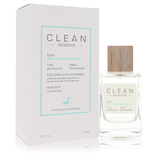 Clean Reserve Warm Cotton by Clean for Women. Eau De Parfum Spray 3.4 oz | Perfumepur.com