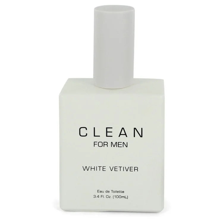 Clean White Vetiver by Clean for Men. Eau De Toilette Spray (unboxed) 3.4 oz | Perfumepur.com