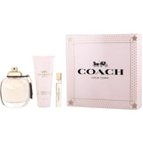 Coach By Coach for Women. Gift Set (Eau De Parfum Spray 3 oz + Body Lotion 3.3 oz + Eau De Parfum Spray 0.25 oz Mini) | Perfumepur.com