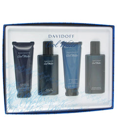 Cool Water by Davidoff for Men. Gift Set (2.5 oz Eau De Toilette Spray + 2.5 oz After Shave Balm + 2.5 oz Shower Gel + 2.5 oz After Shave Splash) | Perfumepur.com