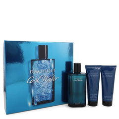 Cool Water by Davidoff for Men. Gift Set (4.2 oz Eau De Toilette Spray + 2.5 oz After Shave Balm + 2.5 oz Shower Gel) | Perfumepur.com