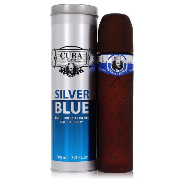 Cuba Silver Blue by Fragluxe for Men. Eau De Toilette Spray 3.3 oz | Perfumepur.com