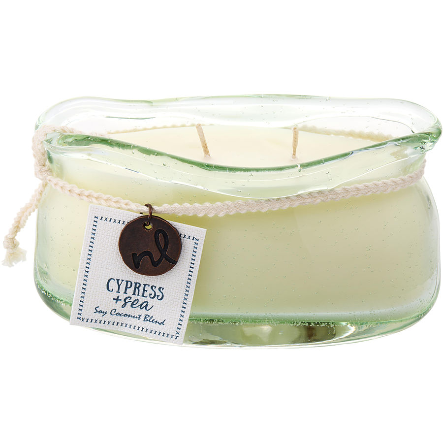 Cypress & Sea By Northern Lights for Unisex. 2 Wick Candle 14 oz | Perfumepur.com