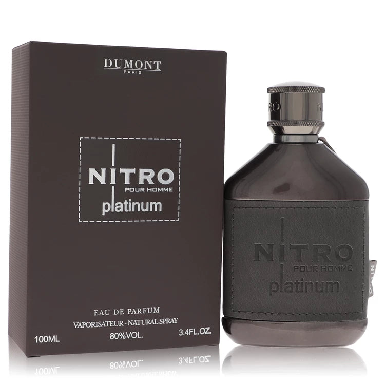 Dumont Nitro Platinum by Dumont Paris for Men. Eau De Parfum Spray (Unboxed) 3.4 oz | Perfumepur.com