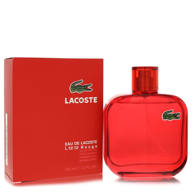 Lacoste Eau De Lacoste L.12.12 Rouge by Lacoste for Men. Eau De Toilette Spray 3.3 oz | Perfumepur.com