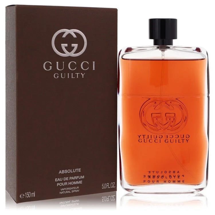 Gucci Guilty Absolute by Gucci for Men. Mini EDP Spray 0.27 oz | Perfumepur.com