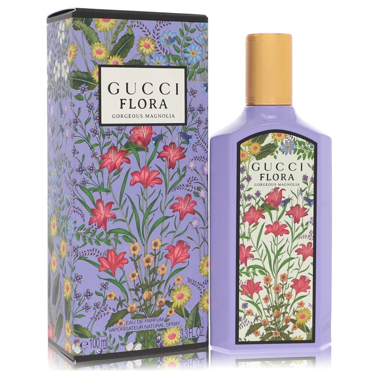 Flora Gorgeous Magnolia by Gucci for Women. Eau De Parfum Spray 3.3 oz | Perfumepur.com
