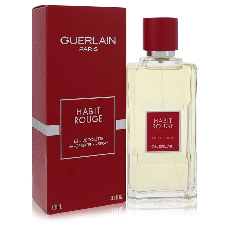 Habit Rouge by Guerlain for Men. Cologne / Eau De Toilette Spray 3.4 oz | Perfumepur.com