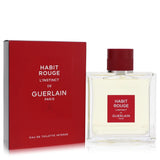 Habit Rouge L'instinct by Guerlain for Men. Eau De Toilette Intense Spray 3.3 oz | Perfumepur.com