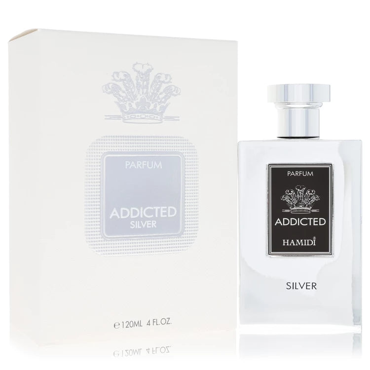 Hamidi Addicted Silver by Hamidi for Men. Parfum Spray 4.0 oz | Perfumepur.com