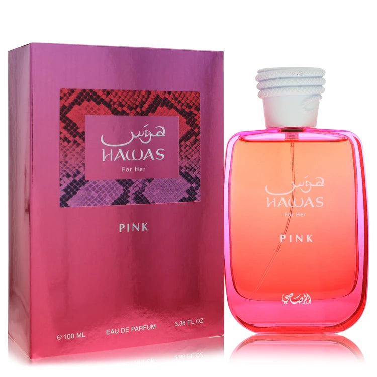 Hawas Pink by Rasasi for Women. Eau De Parfum Spray (Unboxed) 3.38 oz | Perfumepur.com