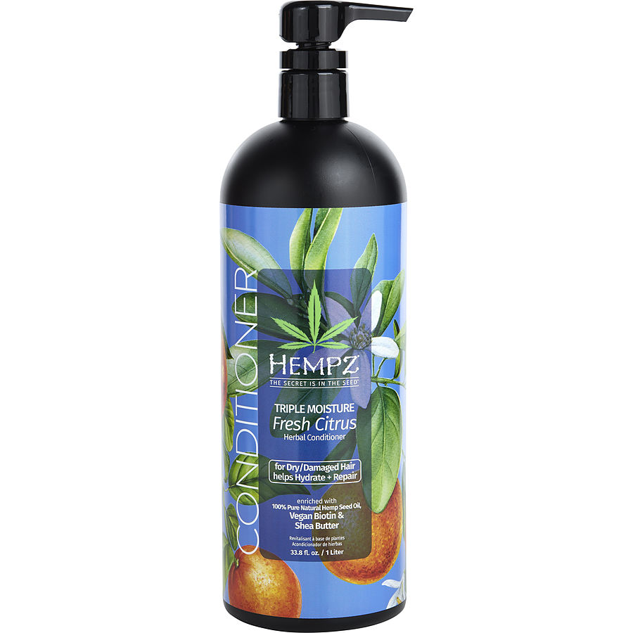 Hempz By Hempz for Unisex. Triple Moisture Fresh Citrus Herbal Conditioner For Dry/Damaged Hair 33.8 oz | Perfumepur.com