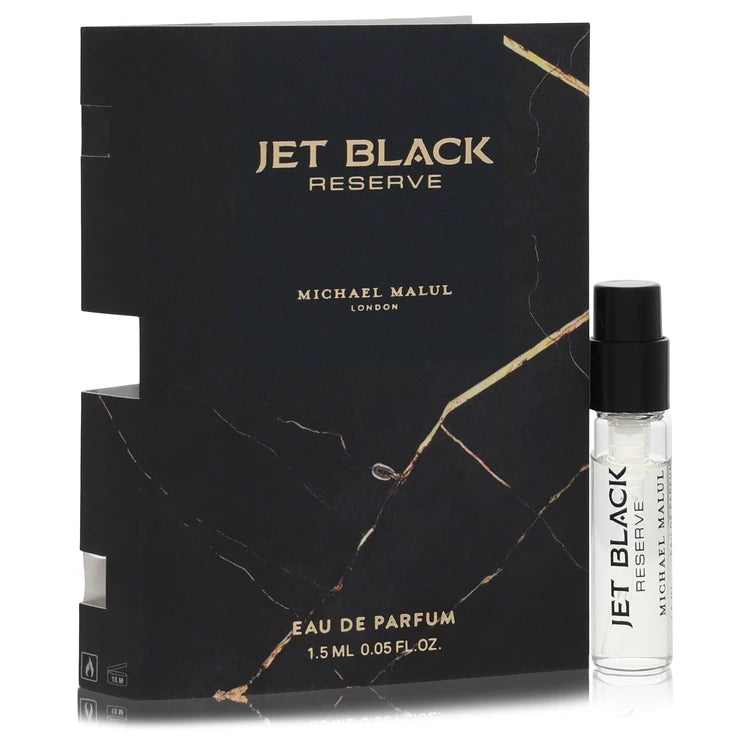 Jet Black Reserve by Michael Malul for Men. Vial (sample) .05 oz | Perfumepur.com
