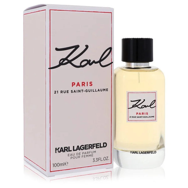 Karl Paris 21 Rue Saint Guillaume by Karl Lagerfeld for Women. Eau De Parfum Spray 3.3 oz | Perfumepur.com
