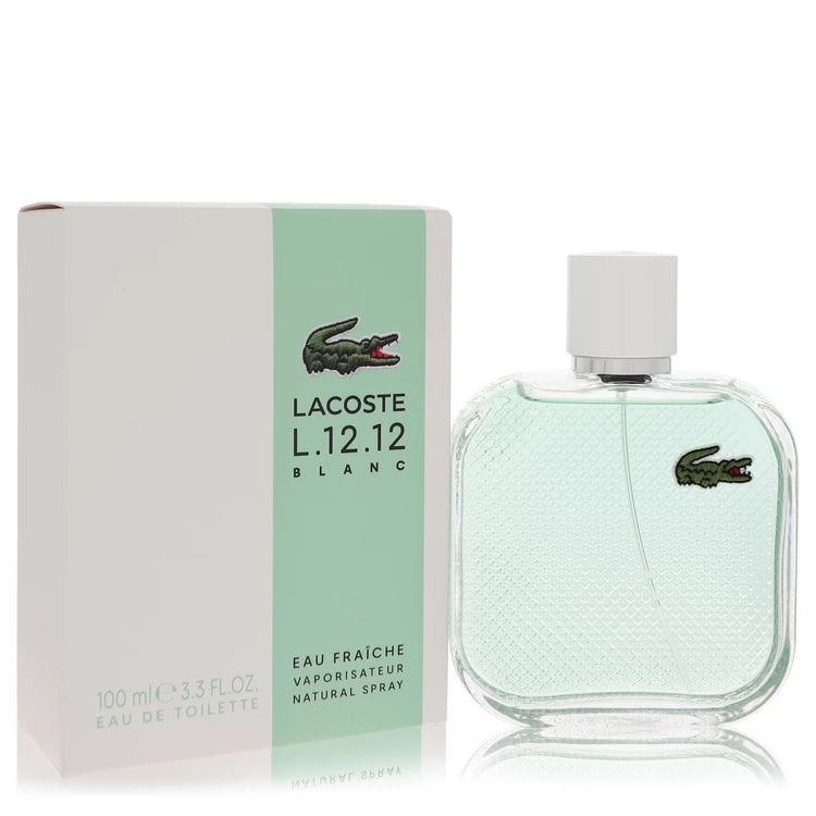 Lacoste Eau De Lacoste L.12.12 Blanc Eau Fraichie by Lacoste for Men. Eau De Toilette Spray (Unboxed) 3.4 oz | Perfumepur.com