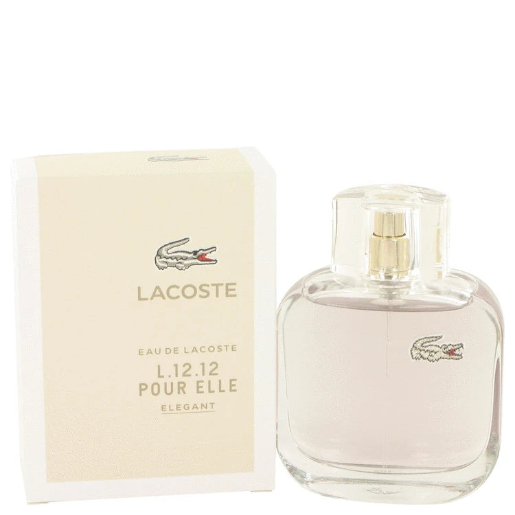 Lacoste Eau De Lacoste L.12.12 Elegant by Lacoste for Women. Eau De Toilette Spray 3 oz | Perfumepur.com