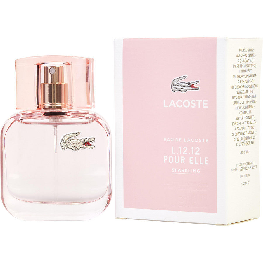 Lacoste Eau De Lacoste L.12.12 Pour Elle Sparkling By Lacoste for Women. Eau De Toilette Spray 1 oz | Perfumepur.com