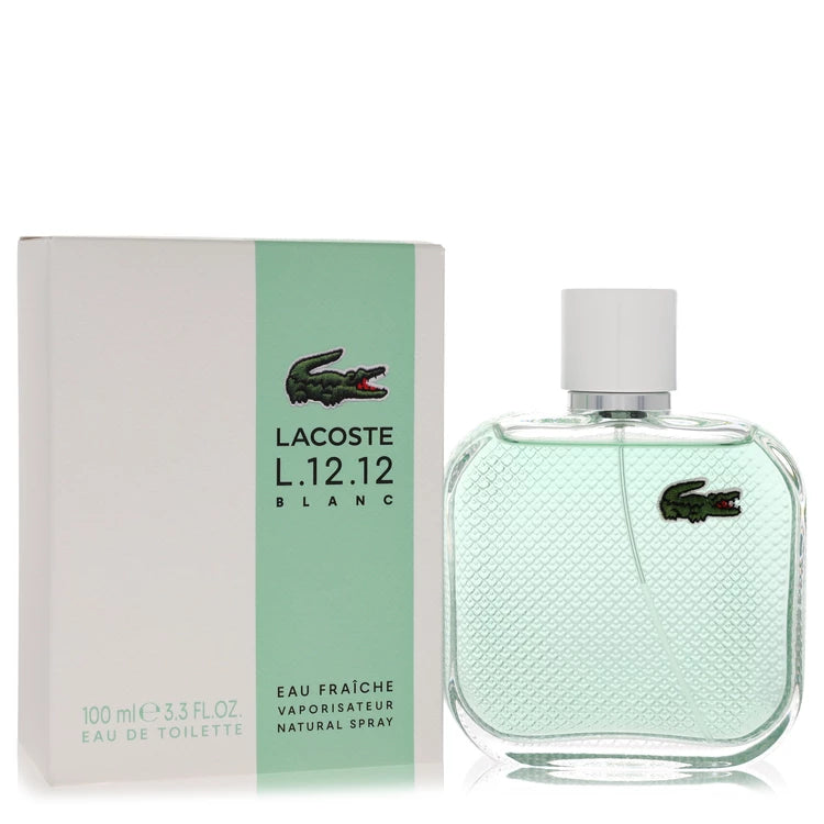 Lacoste Lacoste Eau De Lacoste L.12.12 Blanc Eau Fraichie by Lacoste Eau de Toilette Spray for men 3.3 oz (100ml)