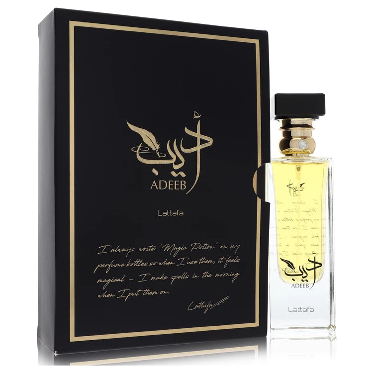 Lattafa Adeeb by Lattafa for Unisex. Eau De Parfum Spray (Unisex) 2.7 oz | Perfumepur.com