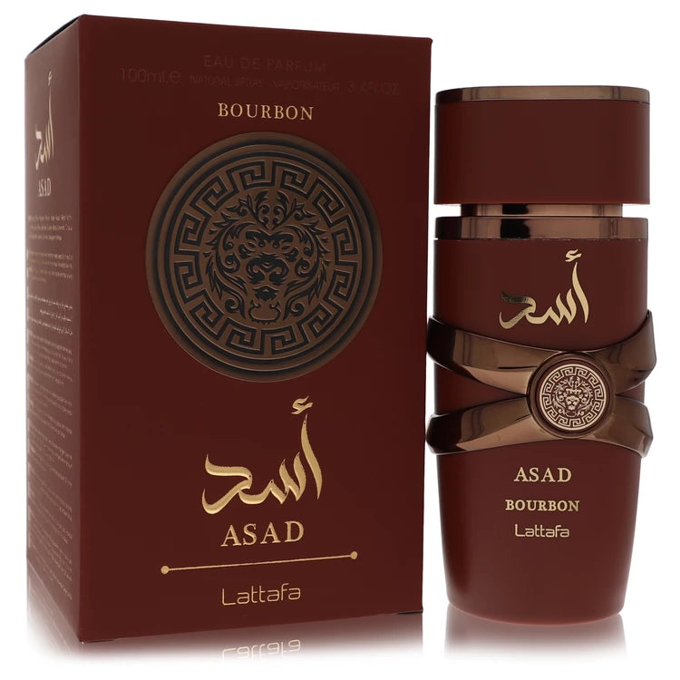 Lattafa Asad Bourbon by Lattafa for Men. Eau De Parfum Spray 3.4 oz | Perfumepur.com
