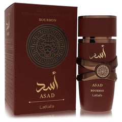 Lattafa Asad Bourbon by Lattafa for Men. Eau De Parfum Spray 3.4 oz | Perfumepur.com