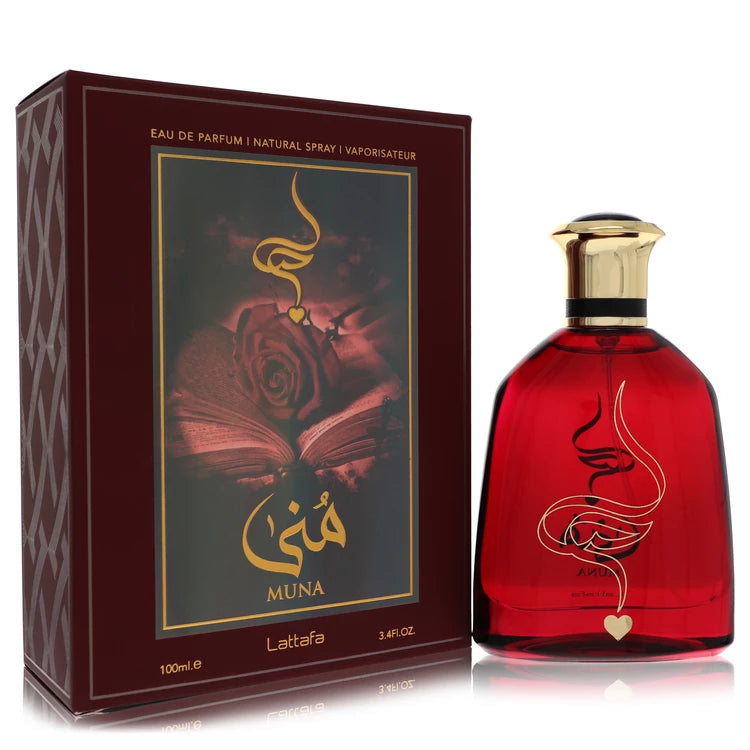 Lattafa Muna by Lattafa for Unisex. Eau De Parfum Spray (Unisex) 3.4 oz | Perfumepur.com