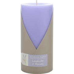 Lavender & Honey By Northern Lights for Unisex. One 3X6 Inch Pillar Candle. Burns Approx. 100 Hrs. | Perfumepur.com