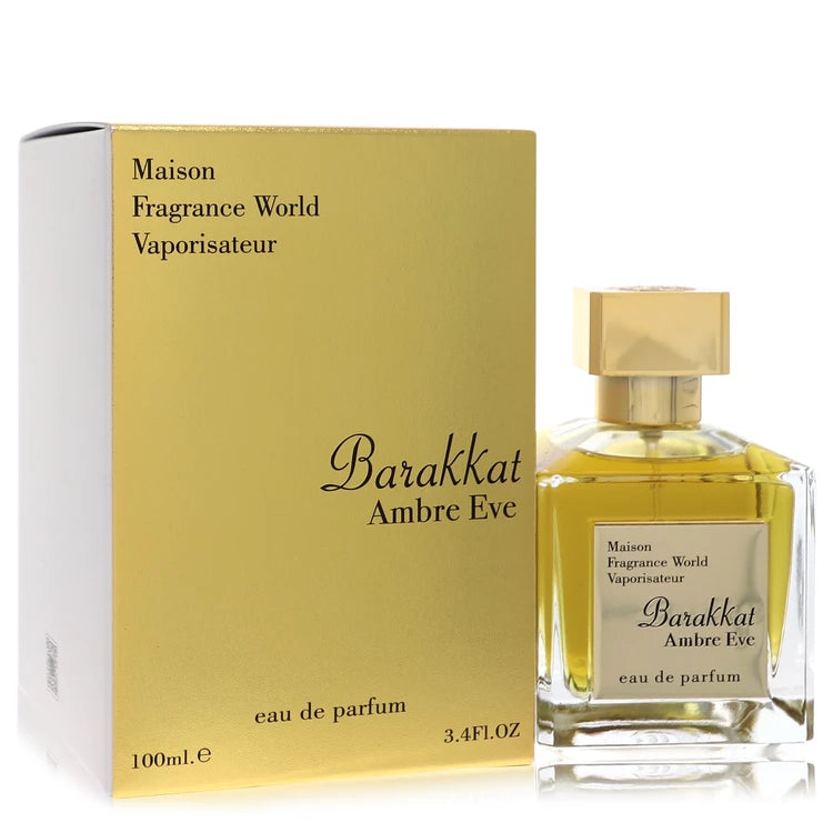 Maison Barakkat Ambre Eve by Fragrance World for Unisex. Eau De Parfum Spray (Unisex) 3.4 oz | Perfumepur.com
