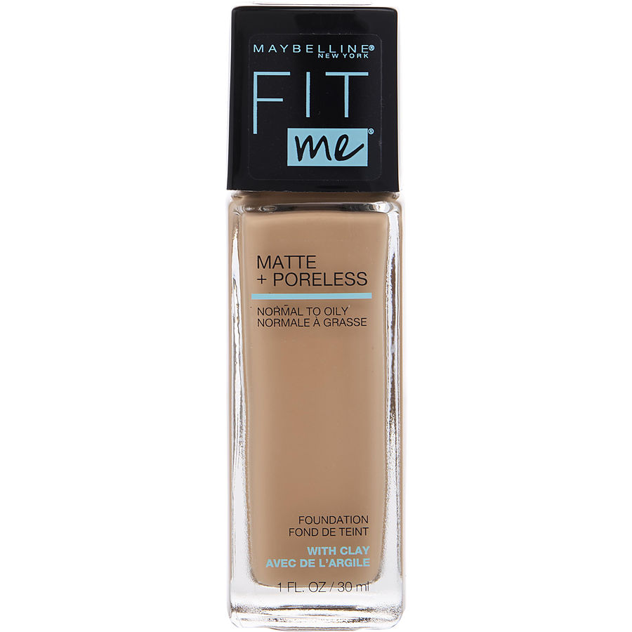 Maybelline By Maybelline for Women. Fit Me Matte + Poreless Liquid Foundation - # 124 Soft Sand (30ml/1oz) | Perfumepur.com