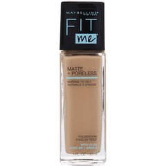 Maybelline By Maybelline for Women. Fit Me Matte + Poreless Liquid Foundation - # 124 Soft Sand (30ml/1oz) | Perfumepur.com