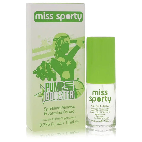 Miss Sporty Pump Up Booster by Coty for Women. Sparkling Mimosa & Jasmine Accord Eau De Toilette Spray .375 oz | Perfumepur.com