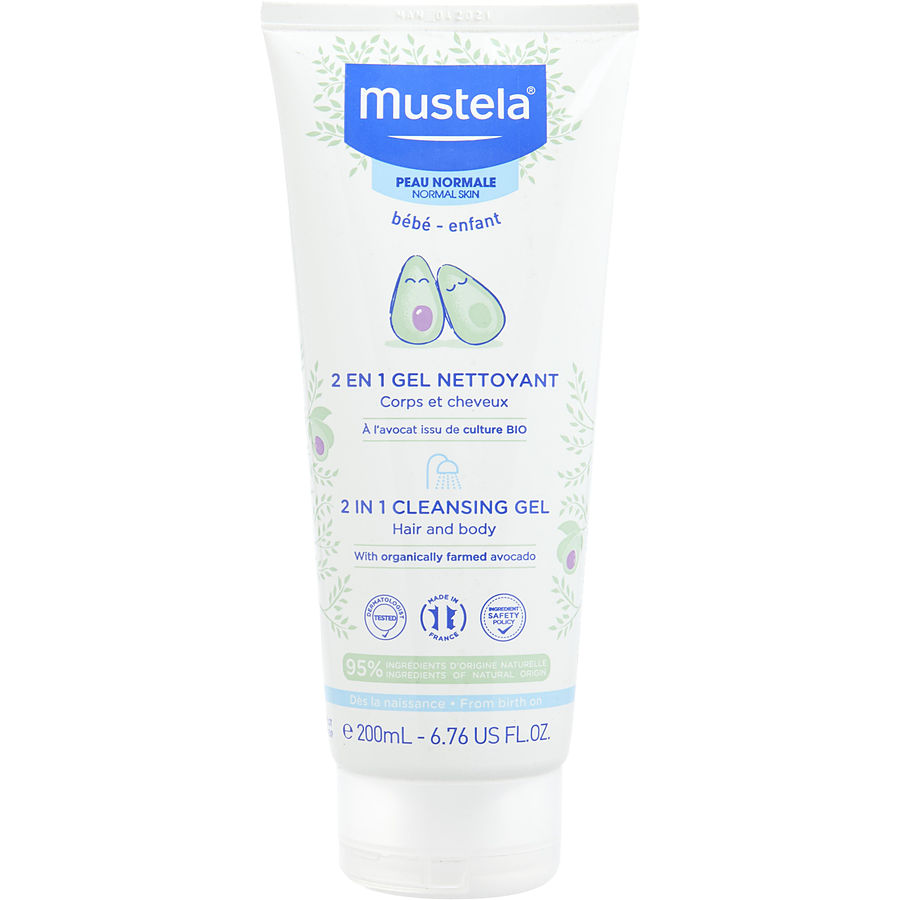 Mustela By Mustela for Women. 2 In 1 Body & Hair Cleansing Gel - For Normal Skin (200ml/6.7oz) | Perfumepur.com